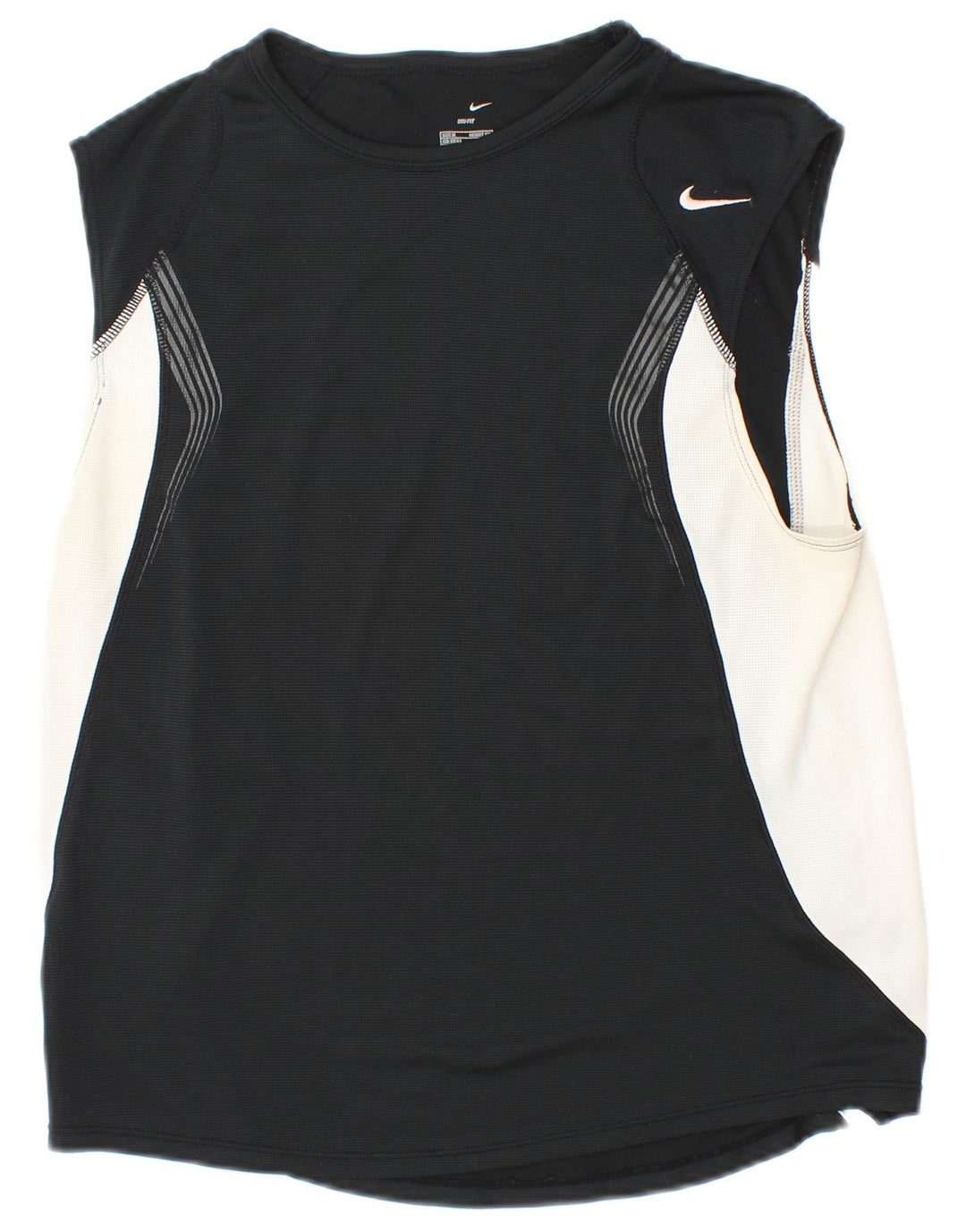 Canotta Nike Dri Fit da uomo UK 39/41 Medium Black Colourblock