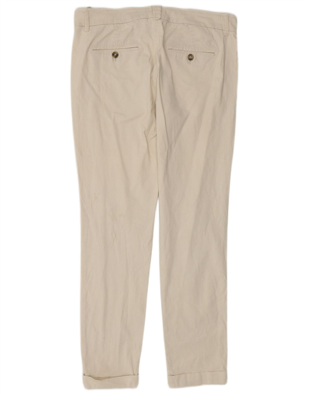 Pantaloni chino da donna Massimo Dutti EU 40 medio W30 L29 bianco sporco