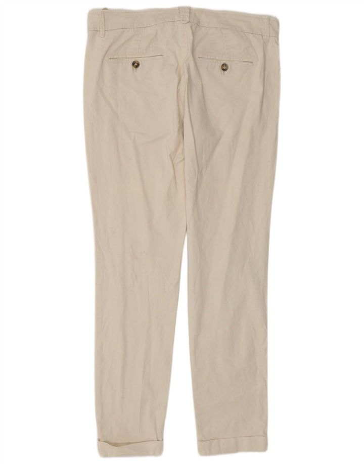 Pantaloni chino da donna Massimo Dutti EU 40 medio W30 L29 bianco sporco