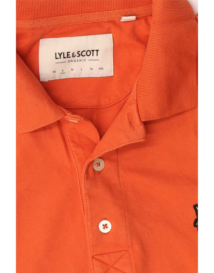 Polo da uomo Lyle & Scott piccola in cotone arancione