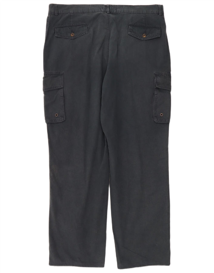 Pantaloni cargo dritti da uomo Fila W42 L30 Blu Navy
