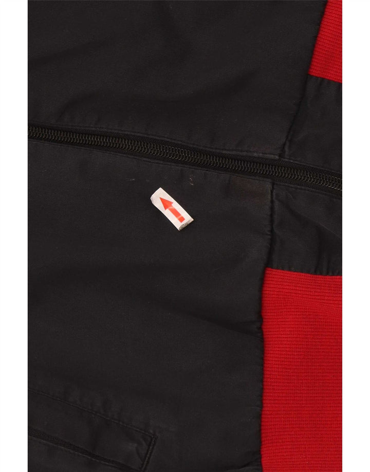 Giacca da ginnastica da uomo Adidas piccola in poliestere color block grigio