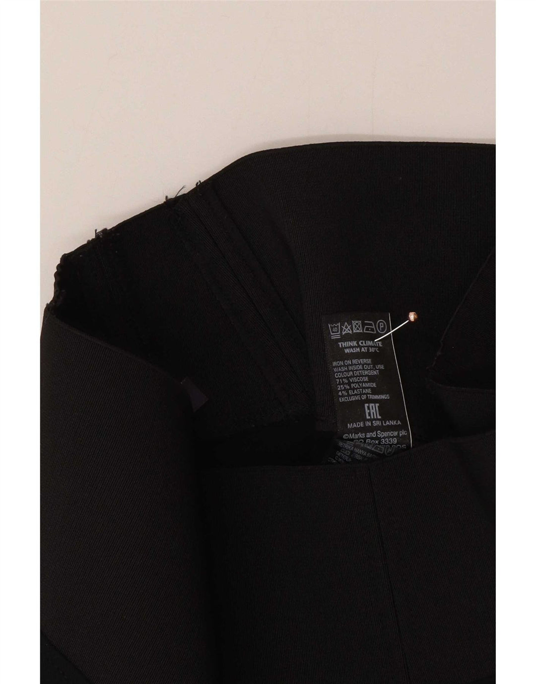 Leggings da donna Marks & Spencer UK 8 Small in viscosa nera
