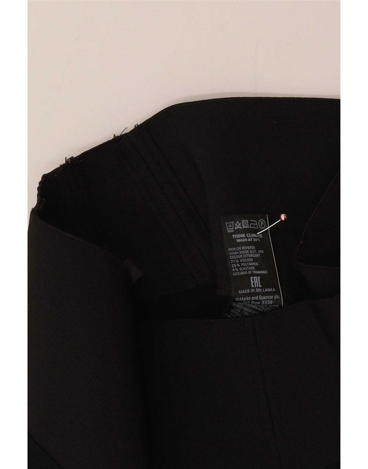 Leggings da donna Marks & Spencer UK 8 Small in viscosa nera