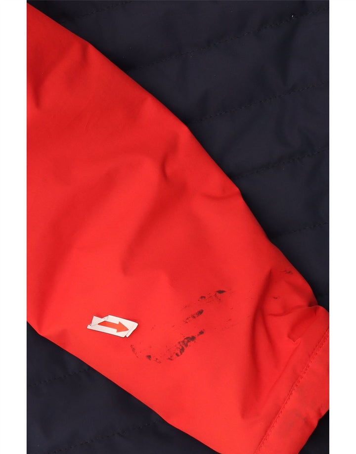 Giacca imbottita con cappuccio Ellesse per ragazzi 10-11 anni Poliestere color block rosso