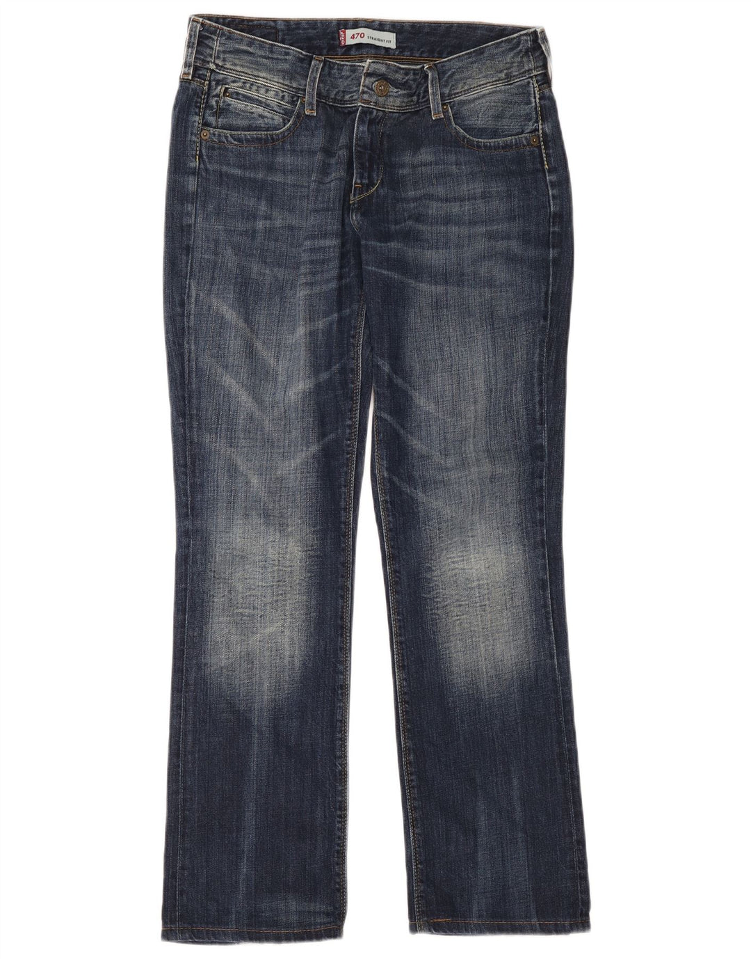 Jeans dritti Levi's 470 da donna W31 L34 cotone blu