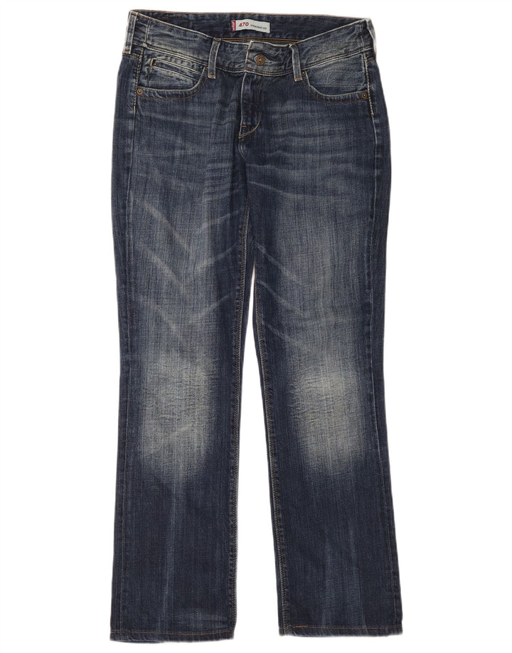Jeans dritti Levi's 470 da donna W31 L34 cotone blu
