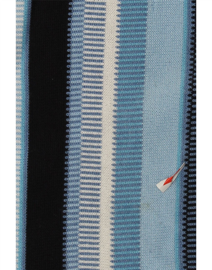 Maglione maglione girocollo da uomo Roger Kent XL a righe blu in poliacrilico