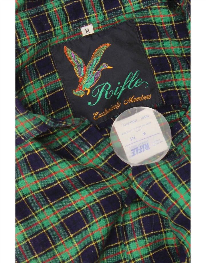 Camicia da uomo in flanella Rifle, acrilico a quadri verde medio