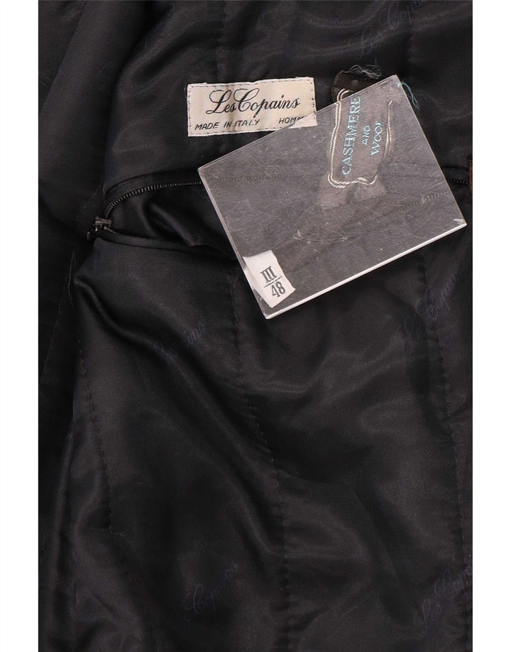 Cappotto Doppiopetto Uomo Les Copains IT 48 Medio Blu Navy Cashmere