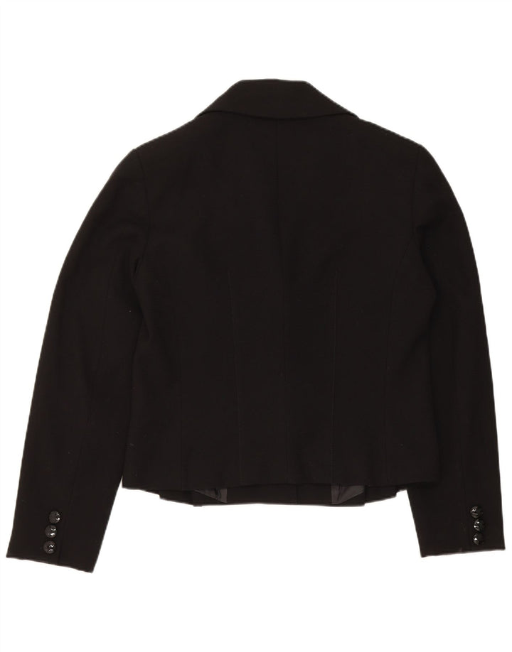 Giacca Blazer 3 Bottoni Donna Trussardi IT 48 XL Poliestere Nero