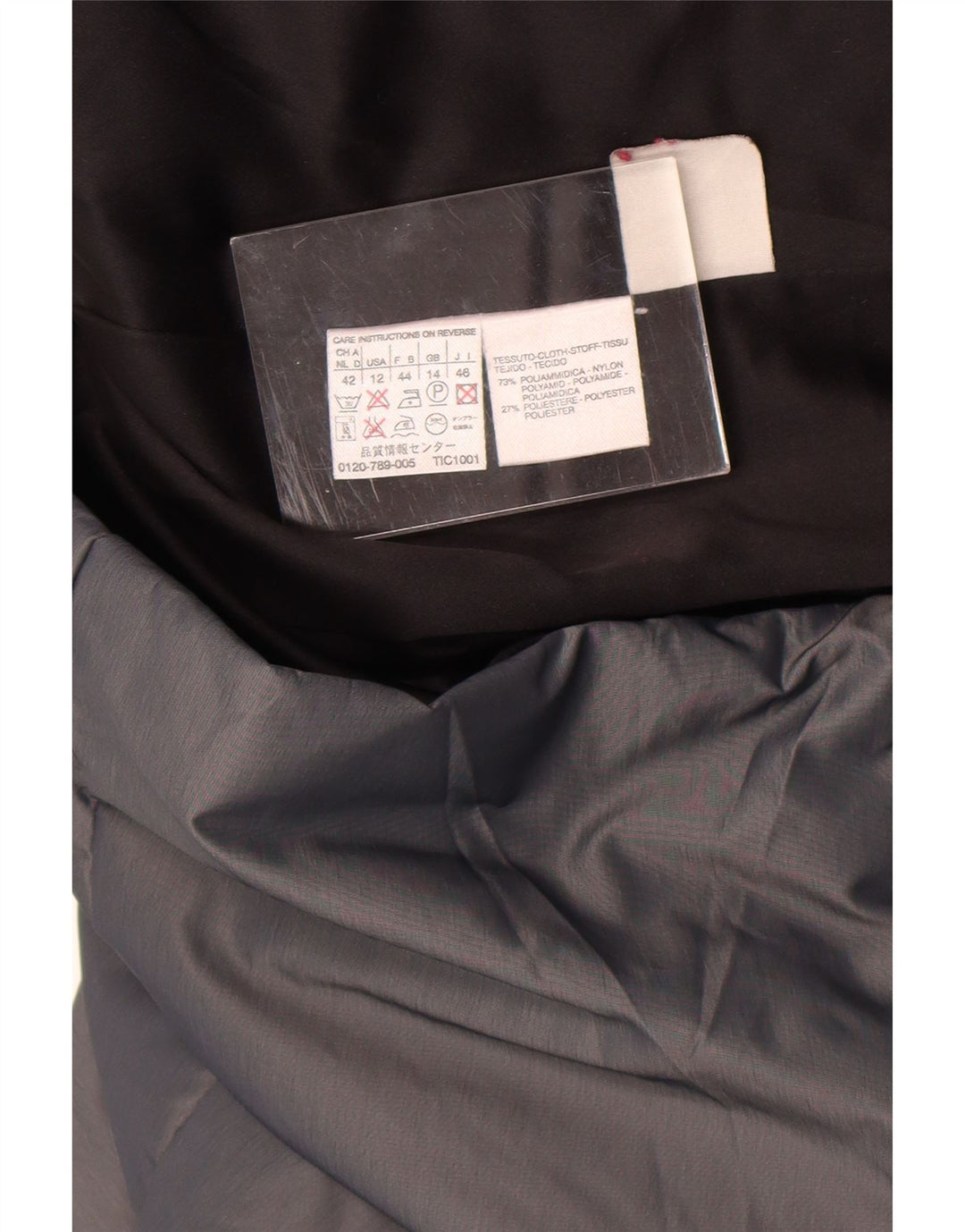 Giacca a vento da donna Max Mara UK 14 grande nylon grigio