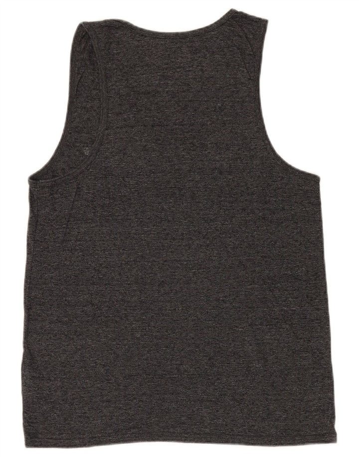 Hurley Mens Petit Graphic Vest Top Small Grey Flecked Polyester