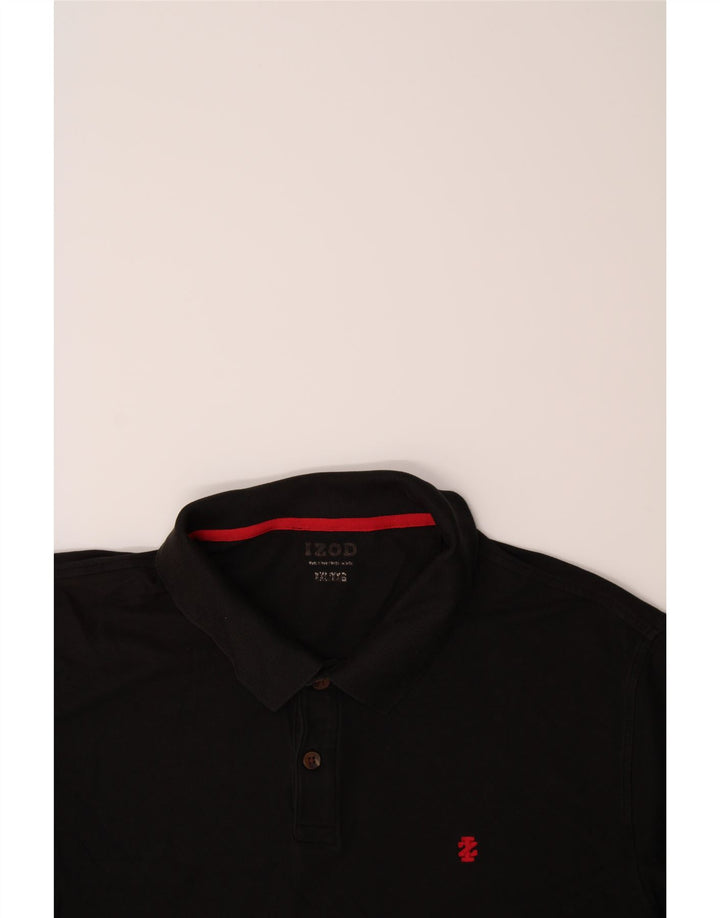 IZOD Mens Polo Shirt Large Black Cotton Vintage Izod and Second-Hand Izod from Messina Hembry 