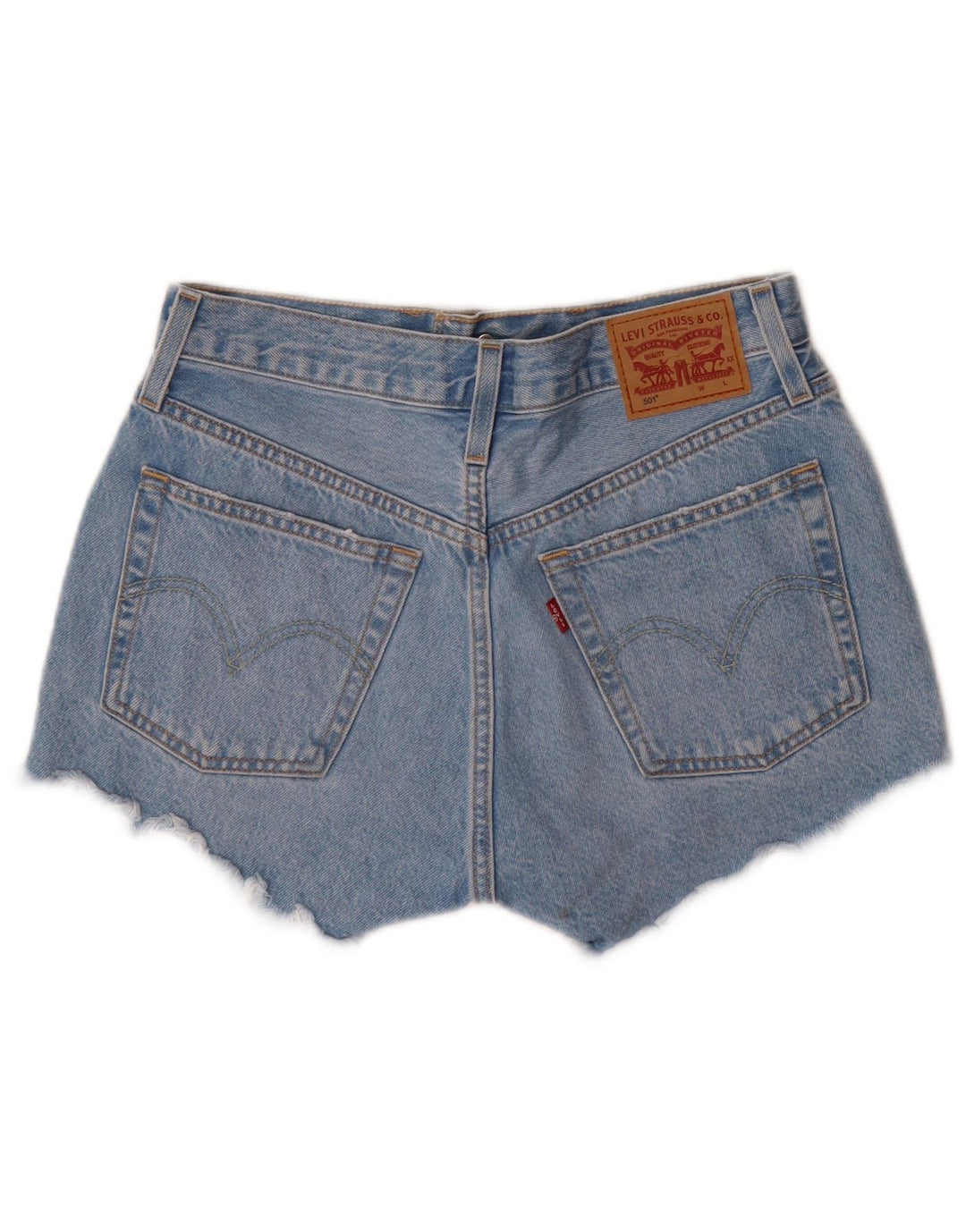 Pantaloni caldi in denim Levi's 501 da donna W26 piccoli in cotone blu
