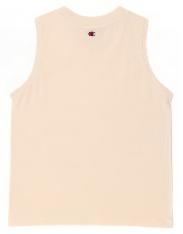 Champion Womens Graphic Vest Top UK 14 Large White