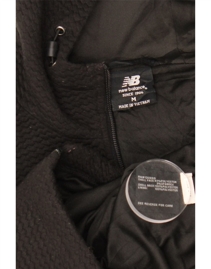 Maglione con cappuccio e zip da donna New Balance UK 14 poliestere nero medio