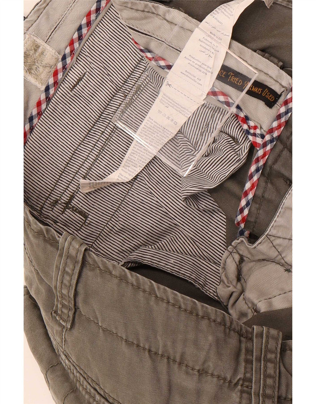Pantaloni cargo da jogging da uomo Jack & Jones W33 L34 in cotone grigio