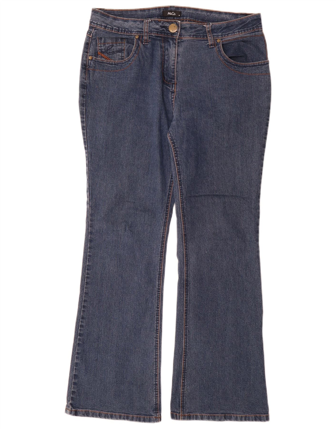 Jeans Bootcut da donna M&Co UK 14 Large W32 L30 Cotone blu