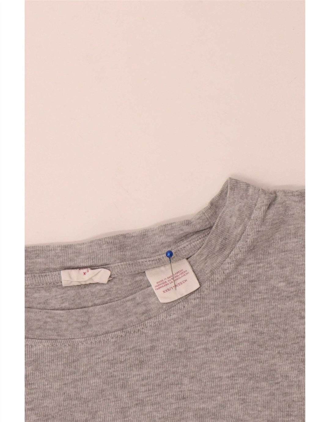 Levi's Donna Top Manica Lunga UK 2 2XS Cotone Grigio