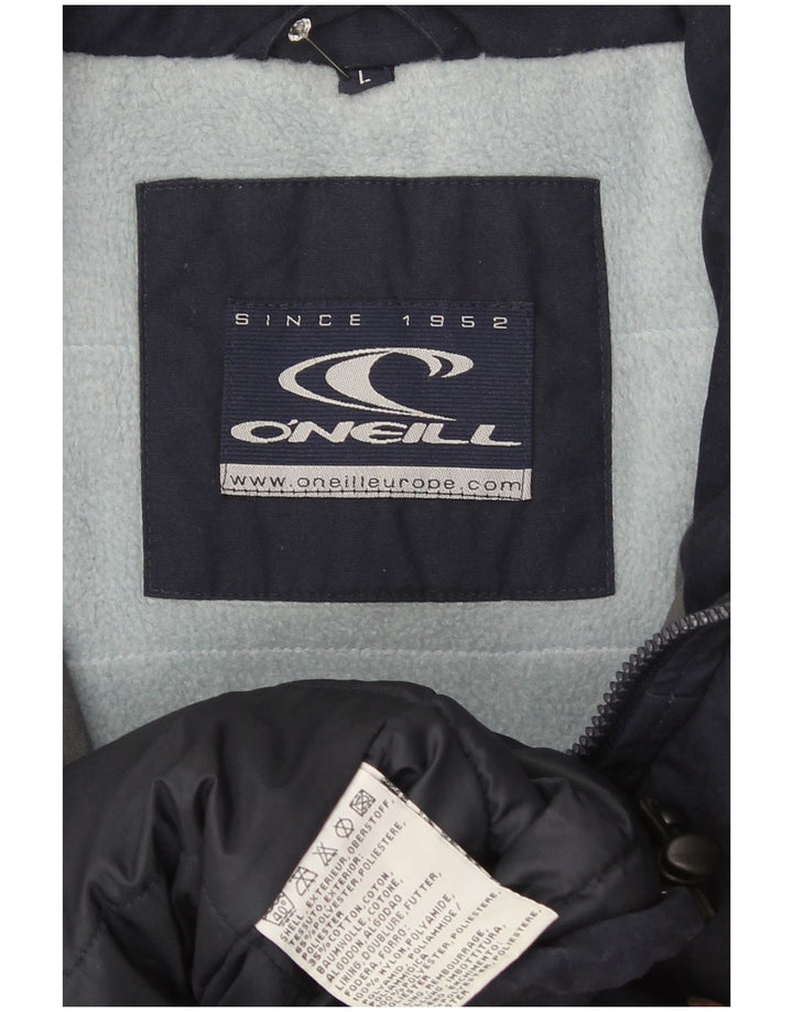 Giacca a vento grafica da uomo O'Neill UK 40 Large Blu Navy Colourblock