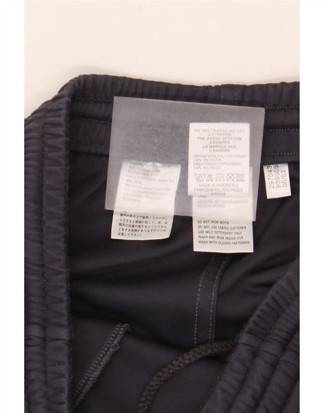 Pantaloni da tuta da uomo Adidas UK 36/38 Small Poliestere blu navy