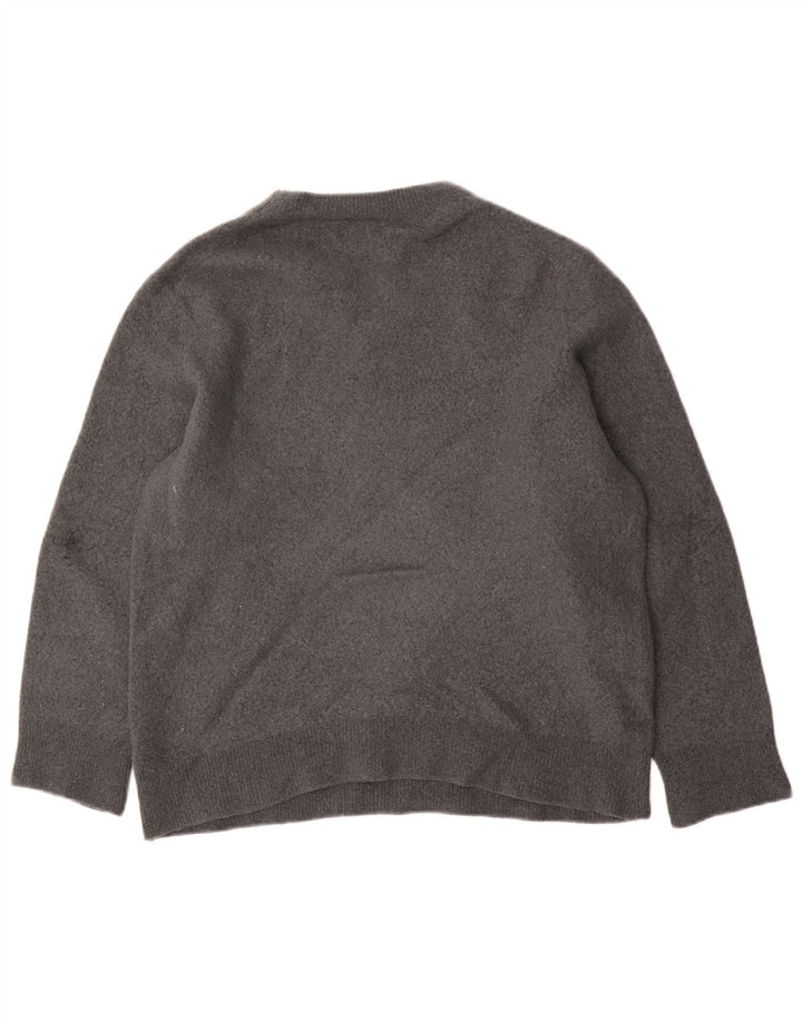 Maglione maglione girocollo vestibilità comoda da donna Cos UK 14 Grigio medio