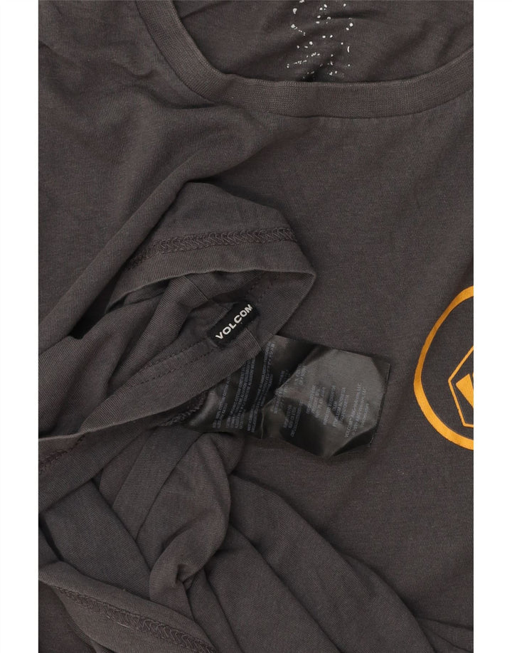T-shirt da uomo Volcom Top in cotone grigio medio