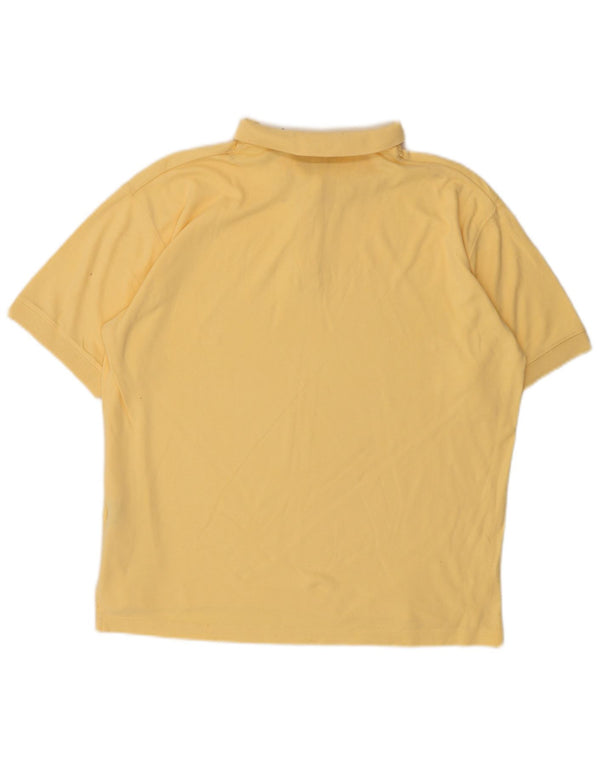 Polo da donna EDDIE BAUER UK 16 grande cotone giallo