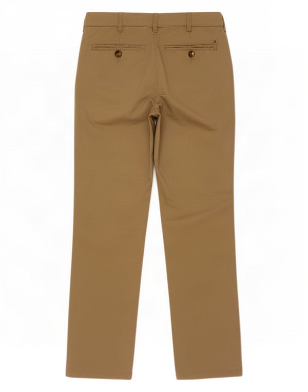Pantaloni chino dritti per ragazzi Tommy Hilfiger 15-16 anni W32 L32 Beige