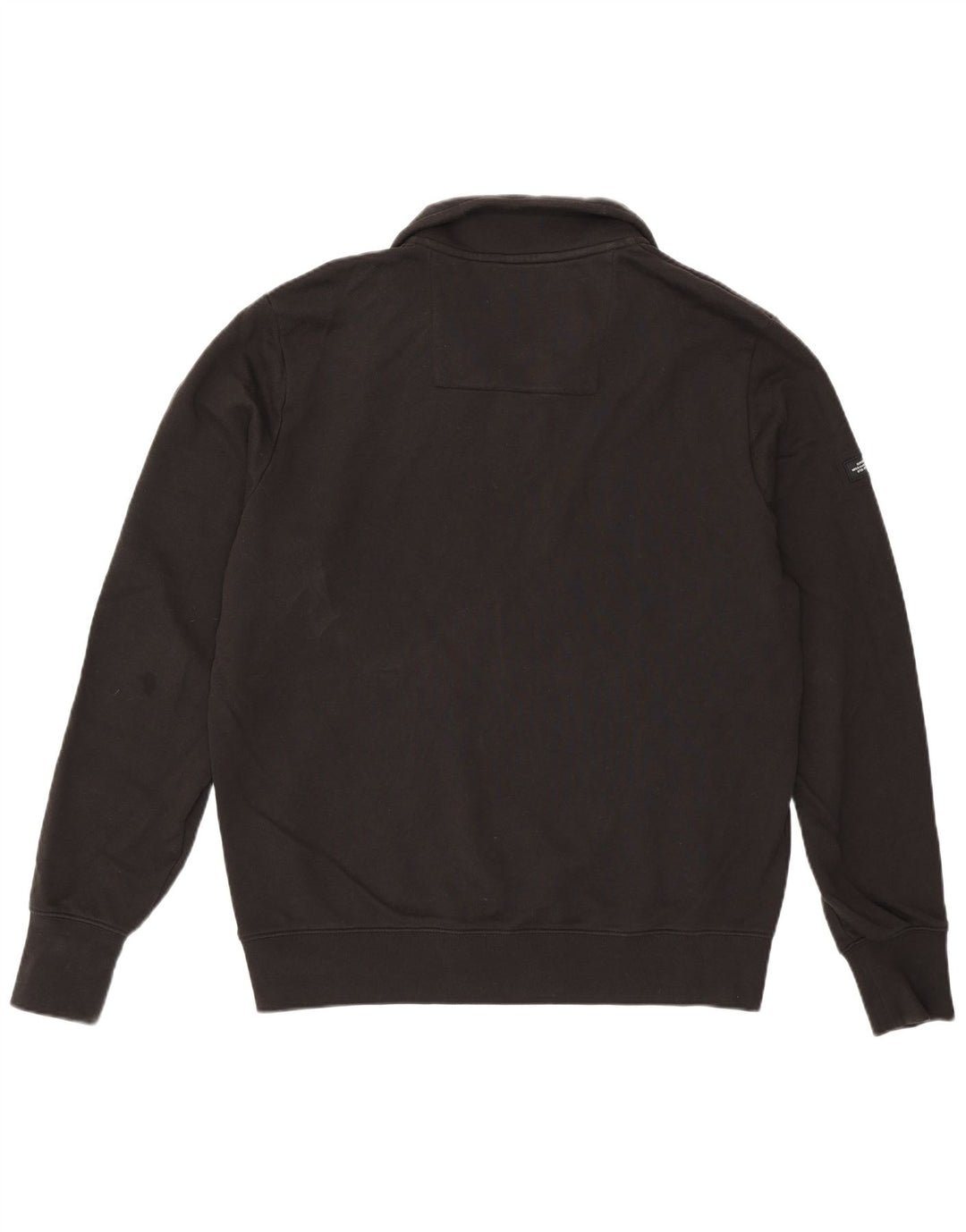 Maglione da uomo con zip e collo Superdry XL in cotone nero