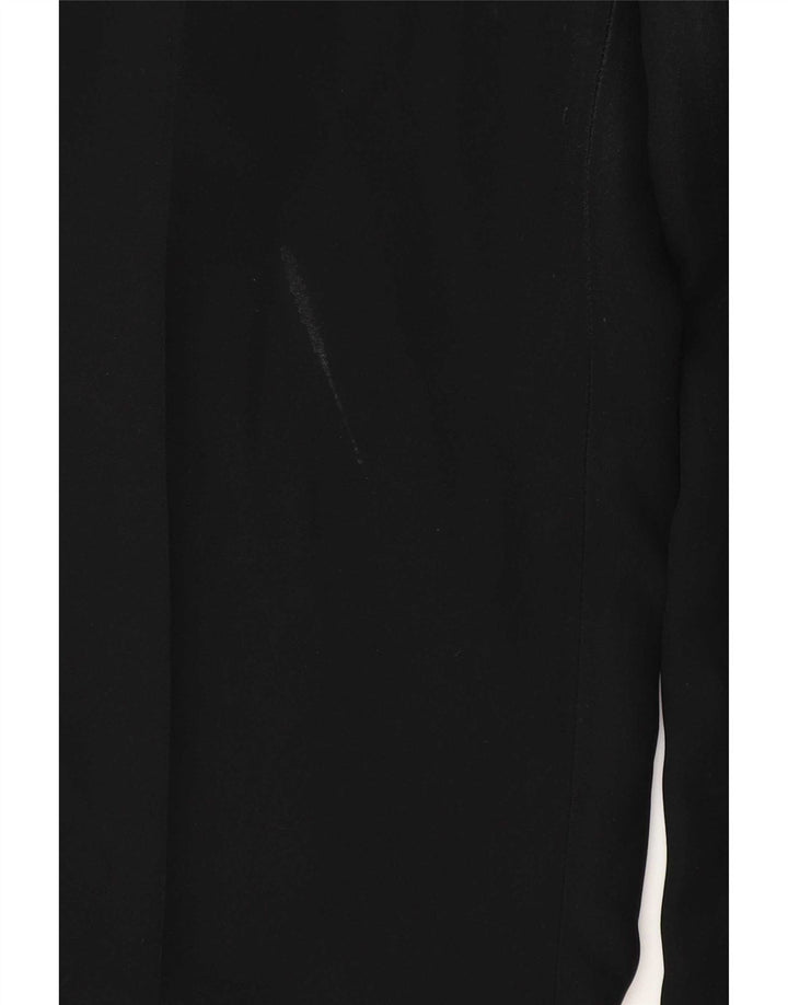 Pantaloni casual dritti da donna Zara EU 40 medi W30 L35 poliestere nero