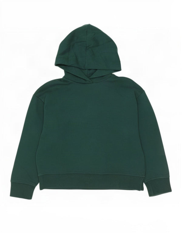 Maglione oversize con cappuccio da donna Zara UK 10 piccolo in cotone verde