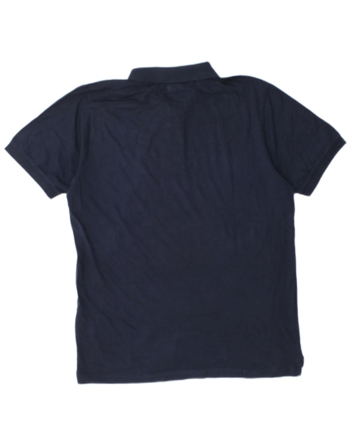 Polo Kappa da uomo XL in cotone blu navy