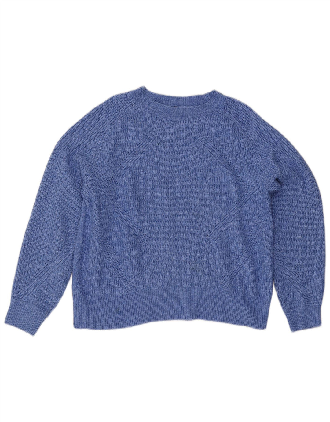 Maglione maglione girocollo oversize da donna Marks & Spencer UK 14 Blu medio