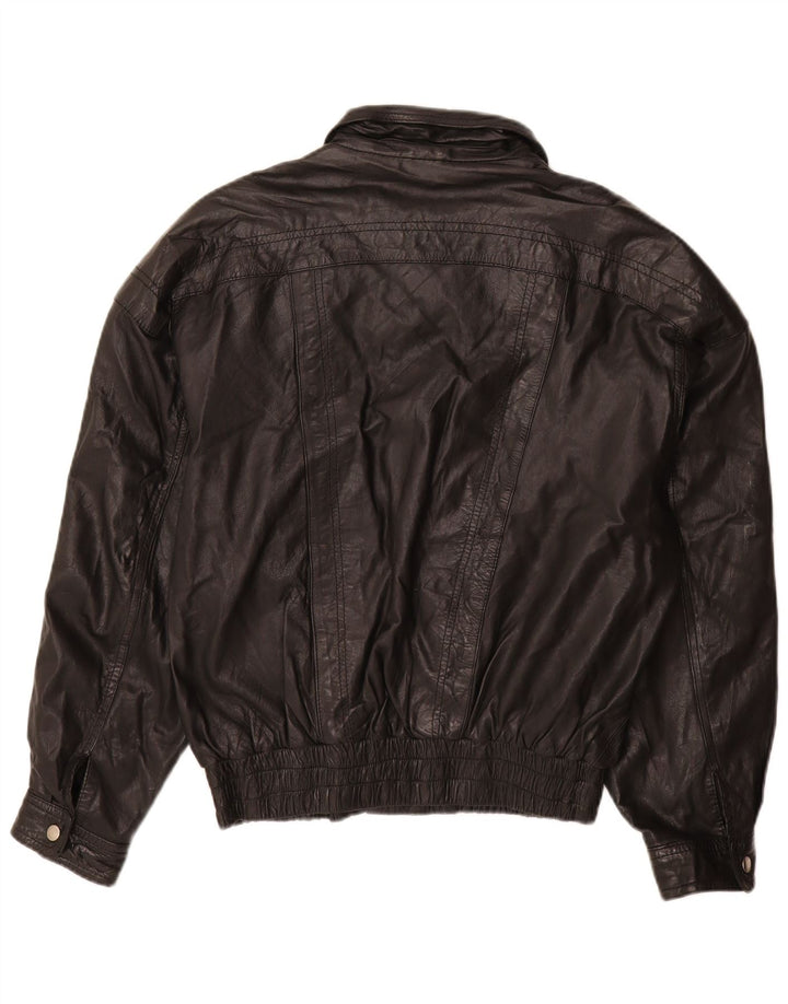 Giacca in pelle da uomo Yukon Trail IT 50 Large Nera