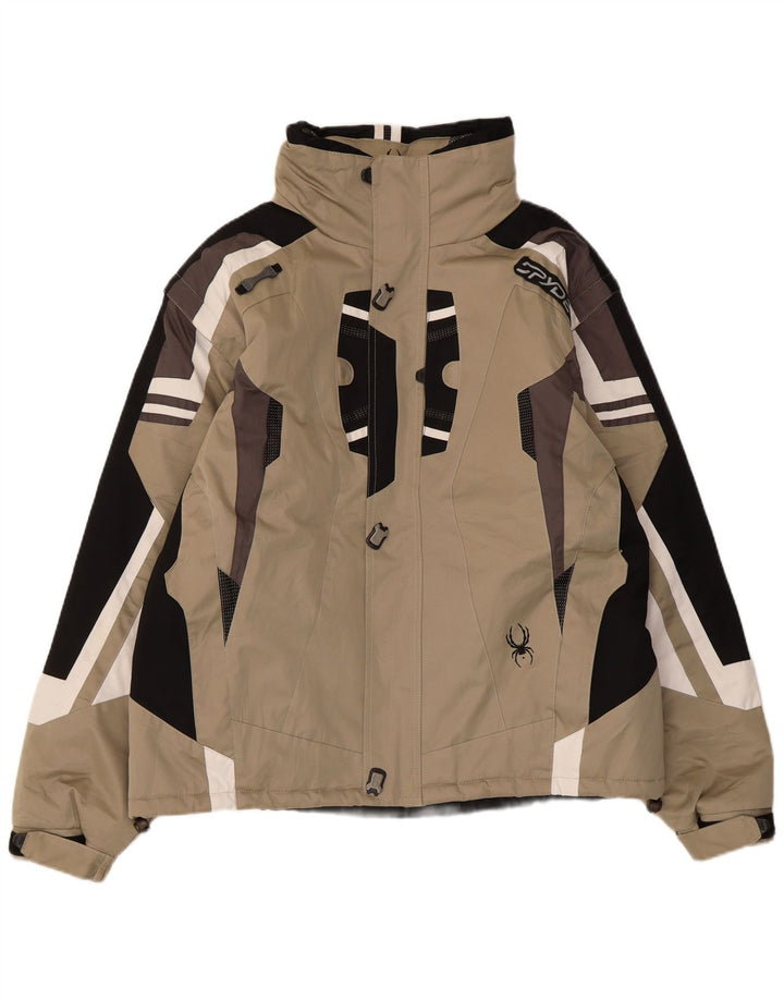 Giacca da sci da uomo Spyder UK 40 Large Beige Colourblock