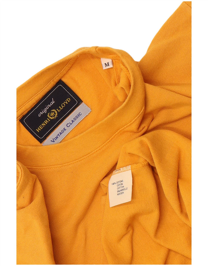 T-shirt da uomo Henri Lloyd Top in cotone giallo medio