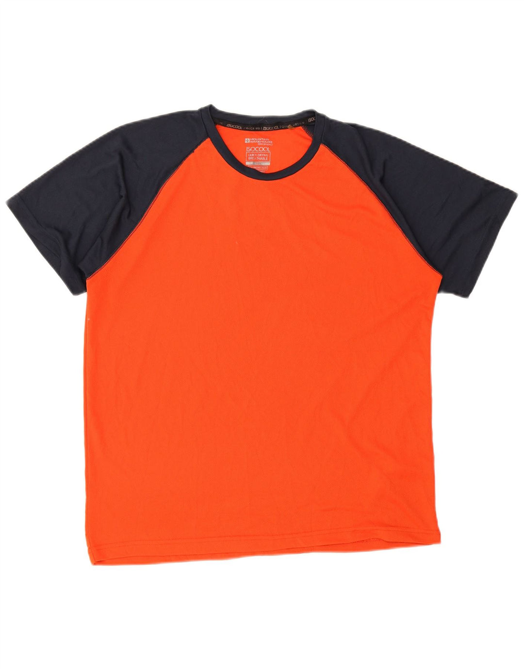 T-shirt da uomo Mountain Warehouse Top XL Arancione in poliestere color block