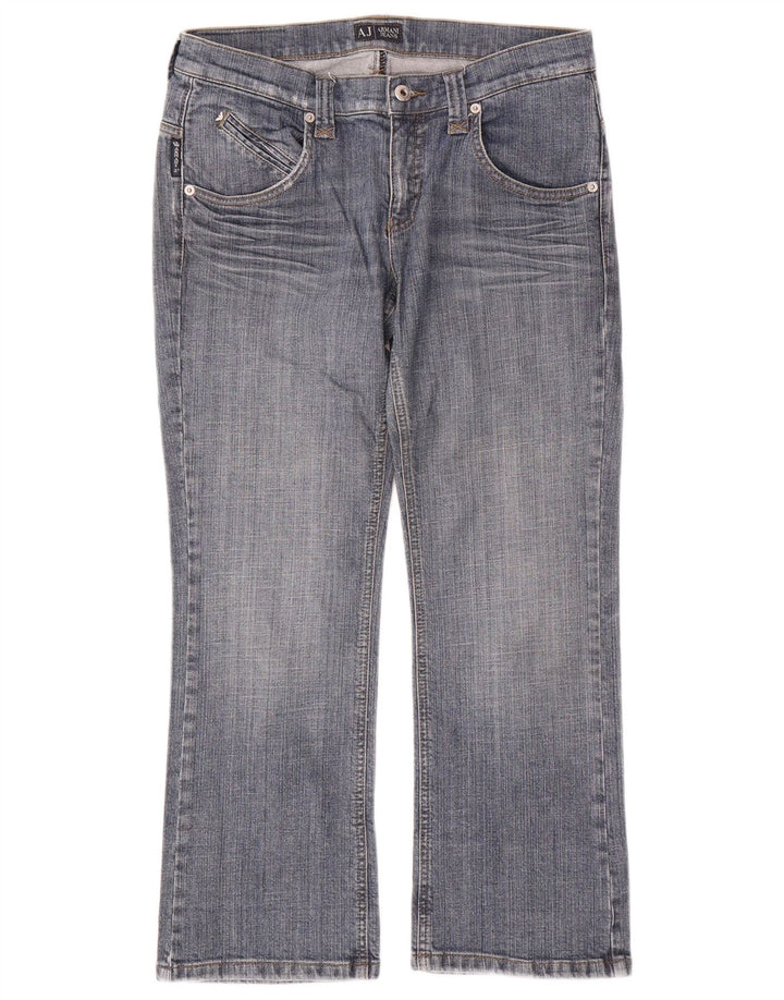 Jeans dritti da donna Armani W28 L26 cotone blu