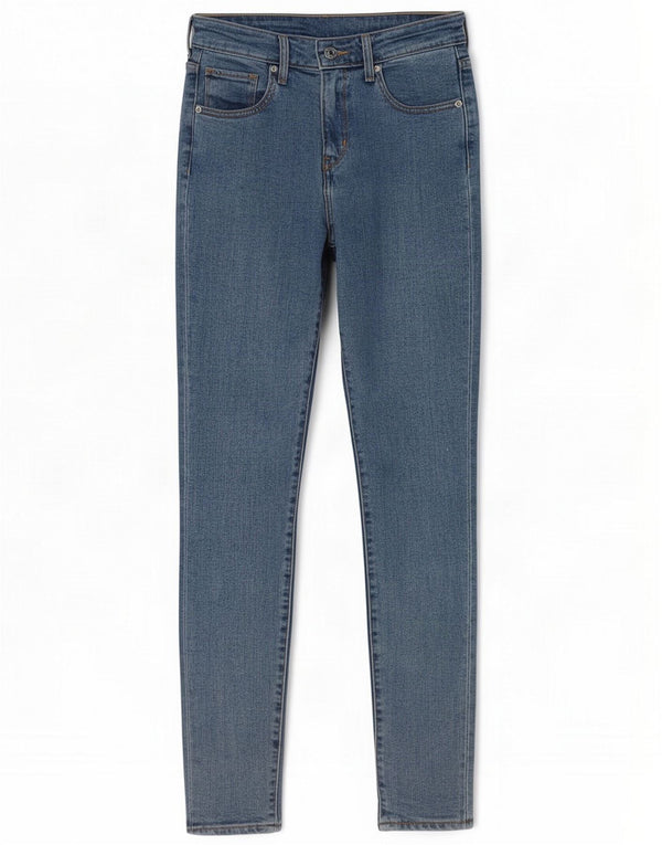 Levi's Womens 721 High Rise Skinny Jeans W26 L29 Blue Cotton