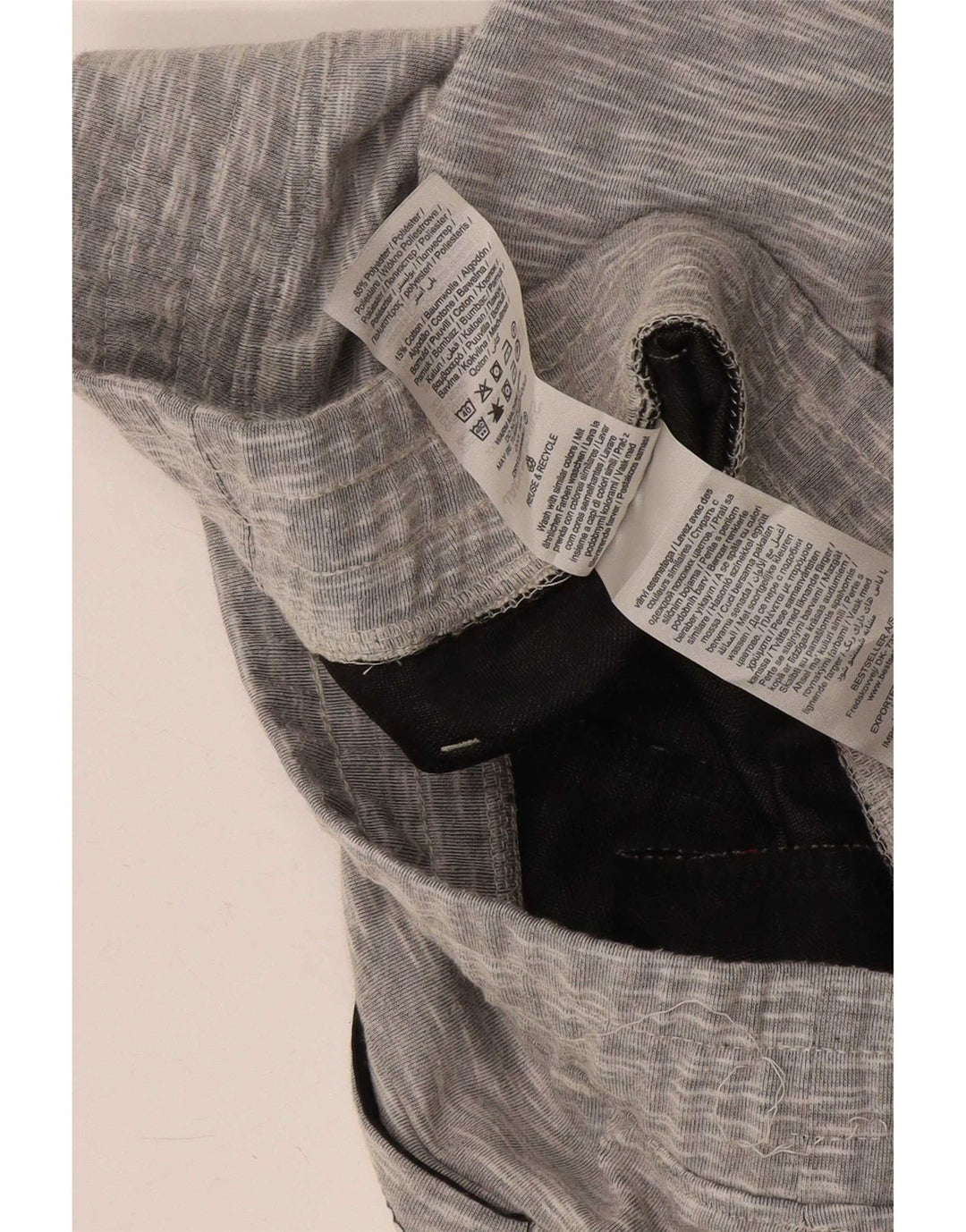Pantaloncini sportivi da uomo Jack & Jones in cotone screziato grigio medio