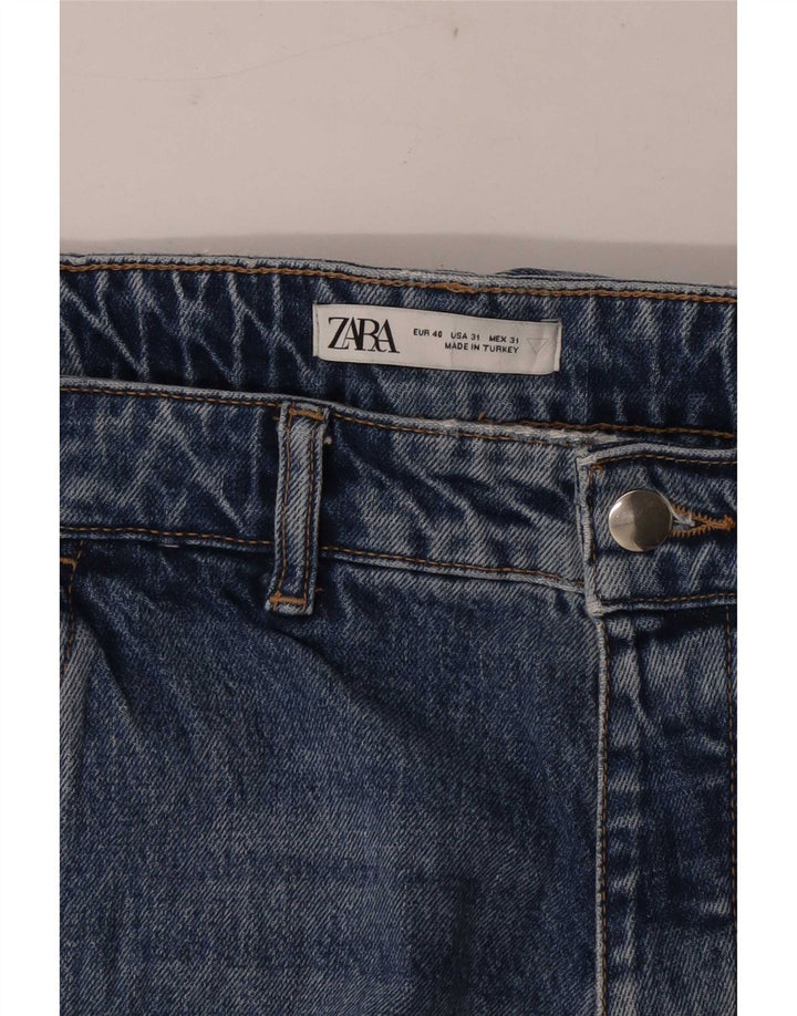 Jeans Zara da uomo affusolati corti EU 40 medio W31 L25 blu