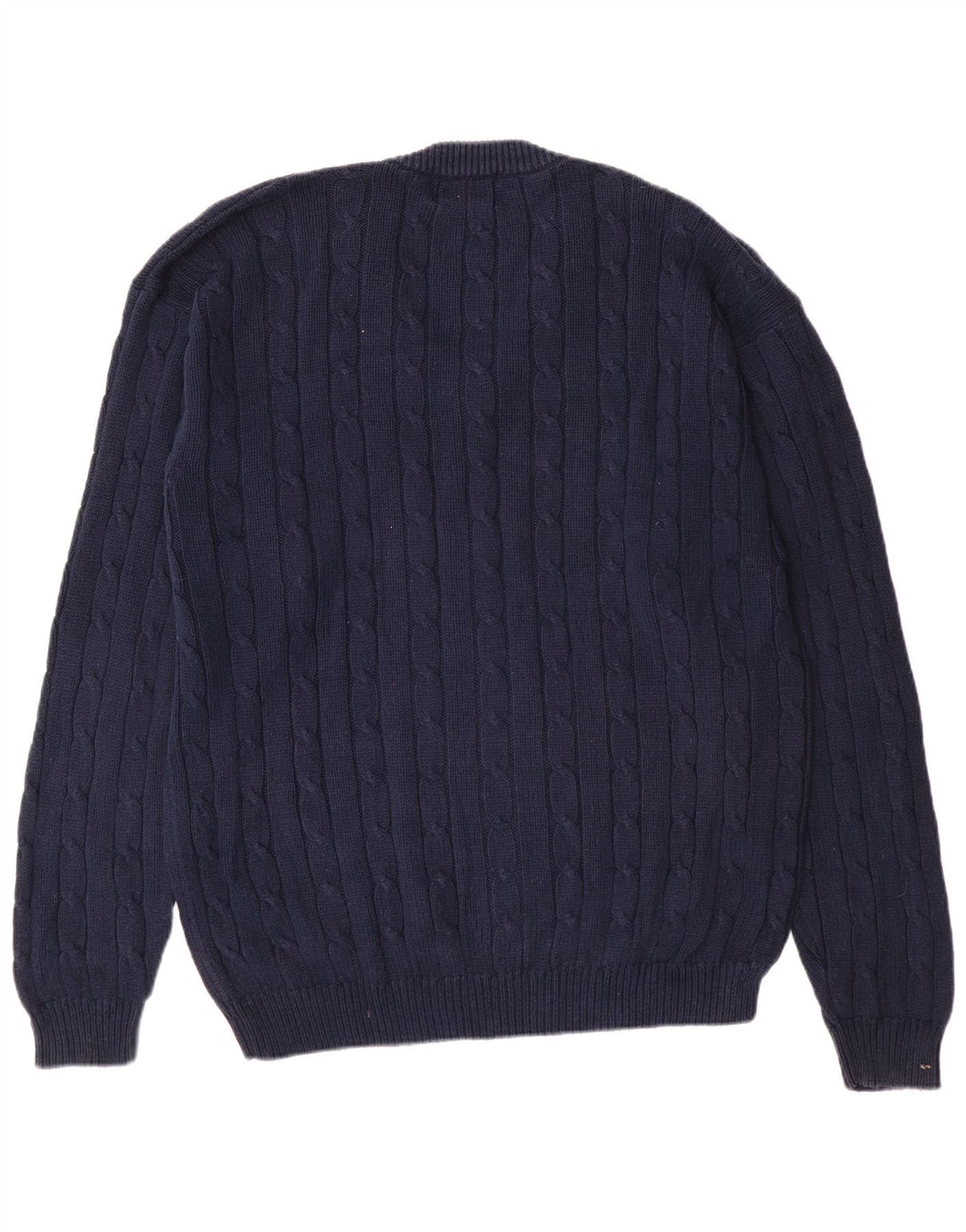Maglione da uomo con scollo a V Jockey XL in cotone blu navy