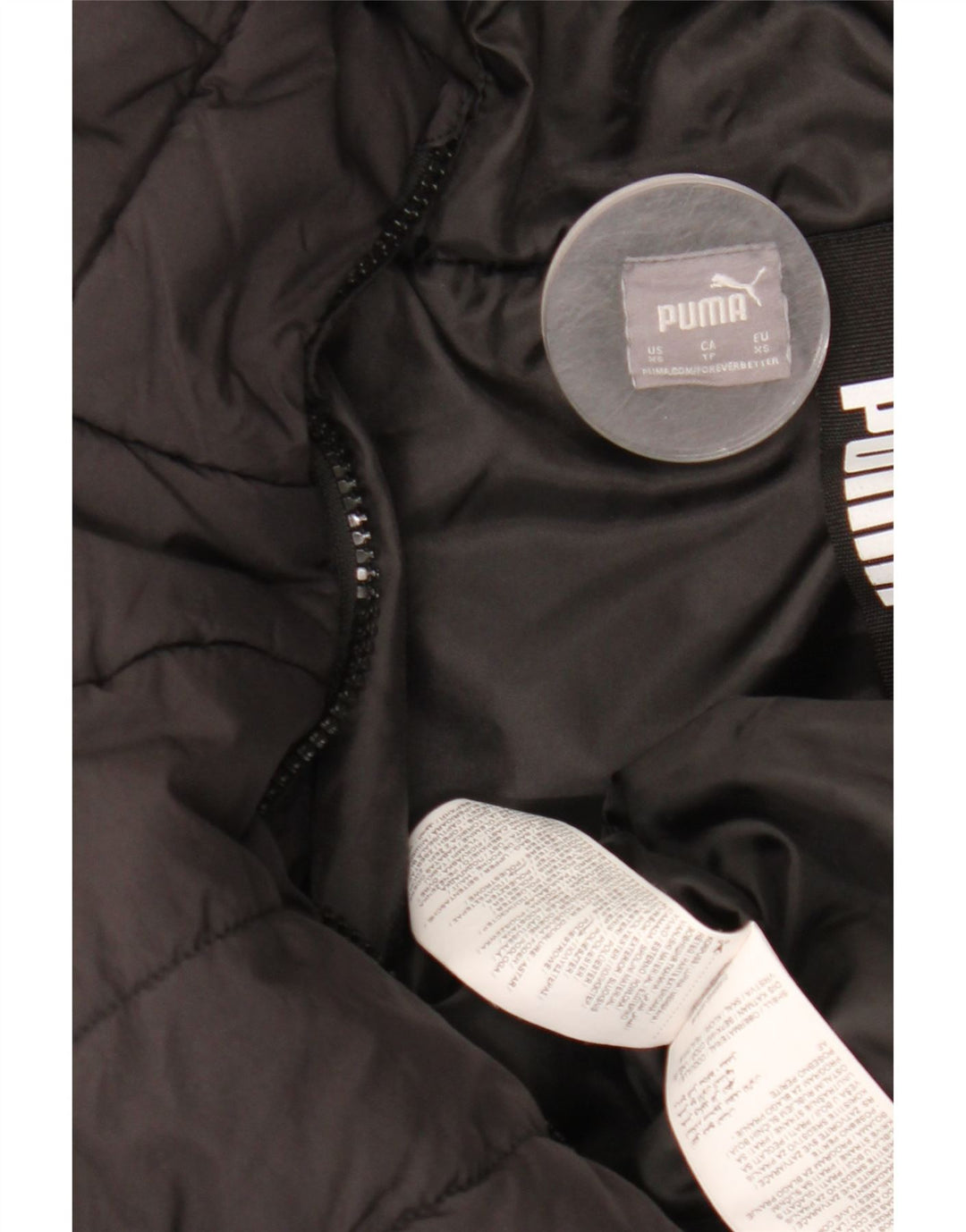Cappotto imbottito con cappuccio da donna Puma UK 6 XS poliestere nero