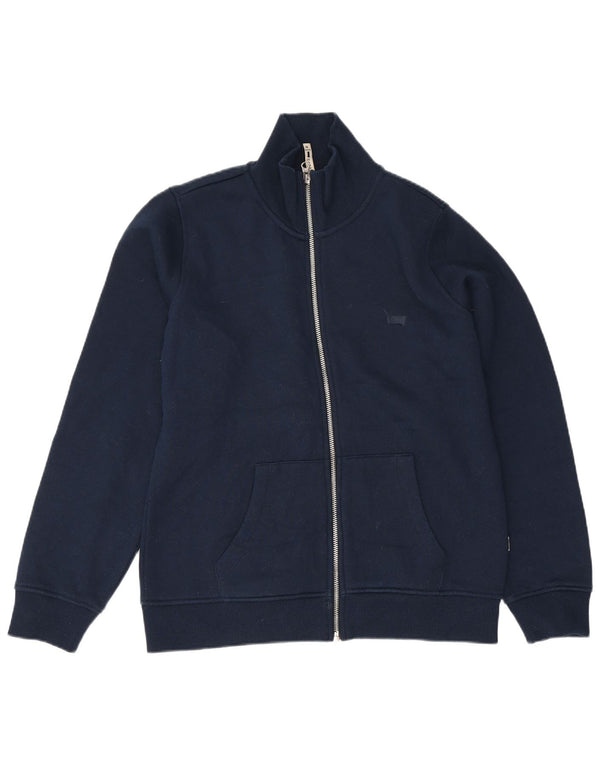 Carrera Womens Tracksuit Top Jacket UK 14 Medium Navy Blue Polyester