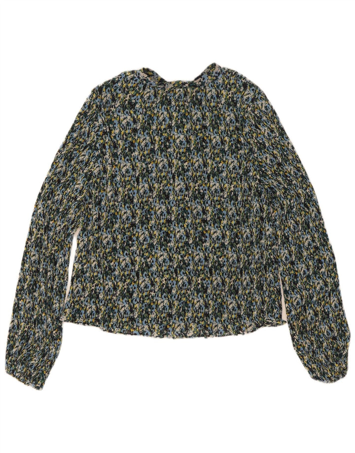 Camicetta camicia da donna Boden UK 12 Poliestere floreale multicolore medio