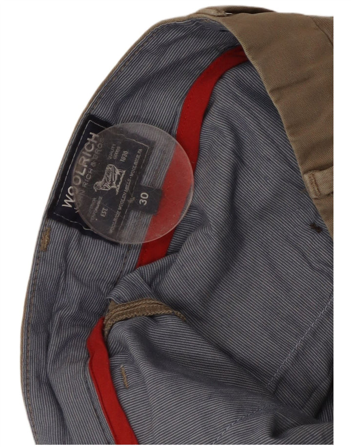 Pantaloni chino slim da uomo Woolrich W30 L33 in cotone beige