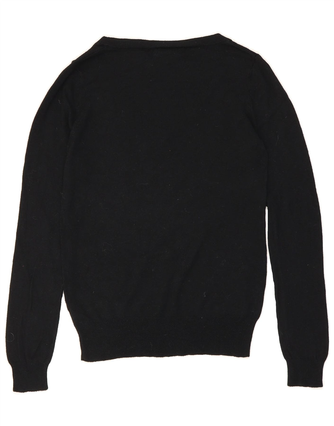 MOSSIMO Womens V-Neck Jumper Sweater UK 10 Small Black Nylon Vintage Mossimo and Second-Hand Mossimo from Messina Hembry 