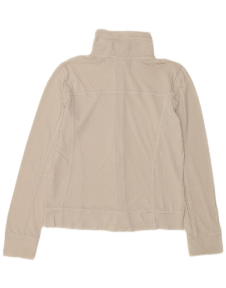 Giacca da ginnastica Champion da donna Easy Fit, taglia UK 10, piccola, in cotone bianco